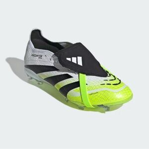 ADIDAS MEN'S PREDATOR ELITE FOLDOVER TONGUE AG WHITE/BLACK/GREEN